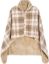 Picture of Xnova Fleeced Plaid Poncho Winter Shawl and Wraps